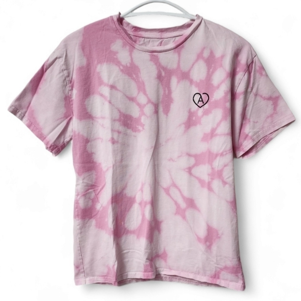 Aritzia tie dye pink tee shirt